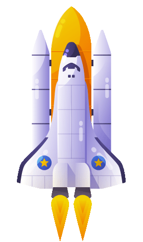 Rocket icon representing growth and success